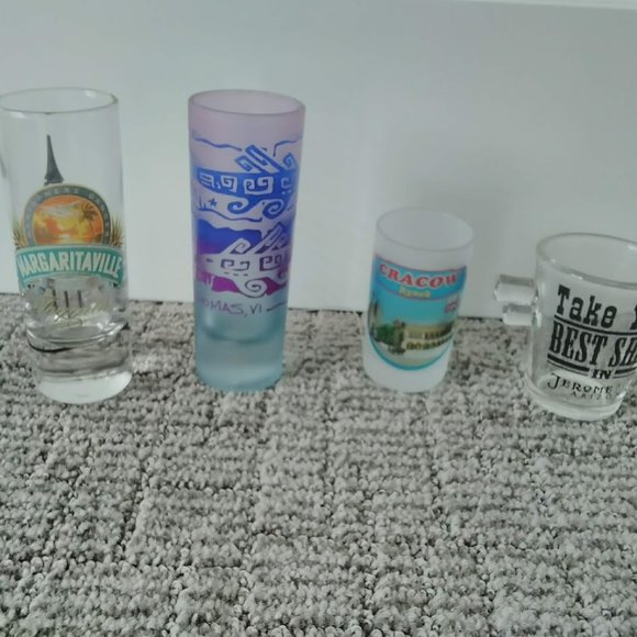 Novelty Shot Glasses Set of 4 - Picture 1 of 7